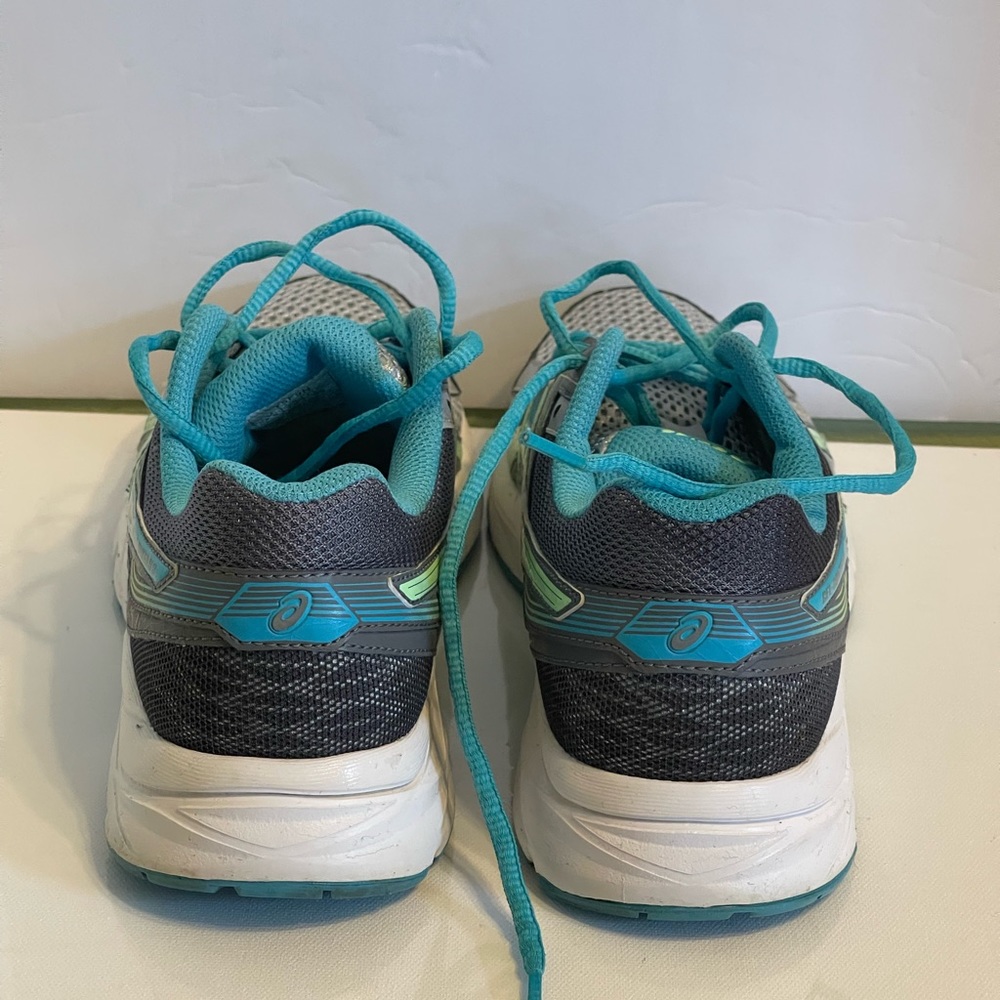 ASICS Gel Contend 3 Athletic Running Shoe Womens Size 7.5 T5F9N Gray Blue Green - Picture 2 of 8